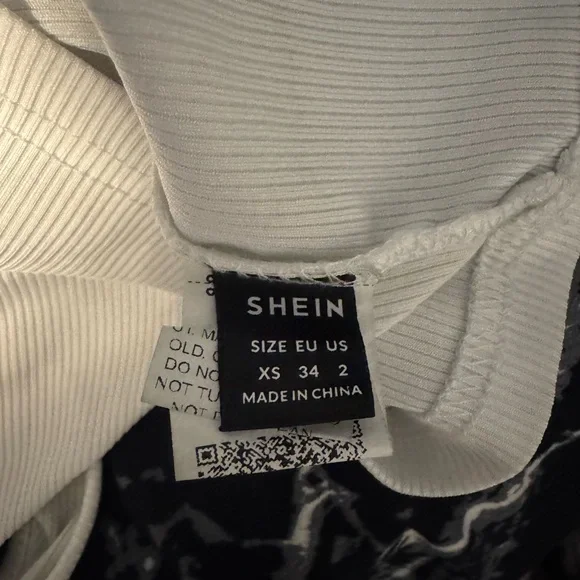 SHEIN white Ribbed Top - Picture 2 of 2